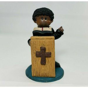 Shelby Ltd African American Little Blessings Preacher Child Figurine